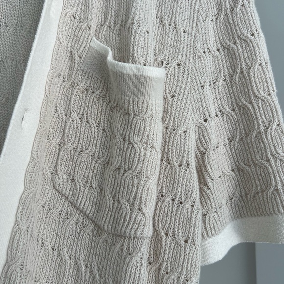 Crochet style stitch button through sweater polo - Picture 4 of 4